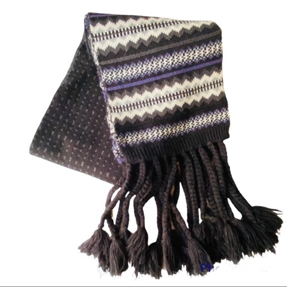 2 pc set Scarves Blue Long, Blue Gray heavy weight and Blue Chunky Infinity - Picture 3 of 9